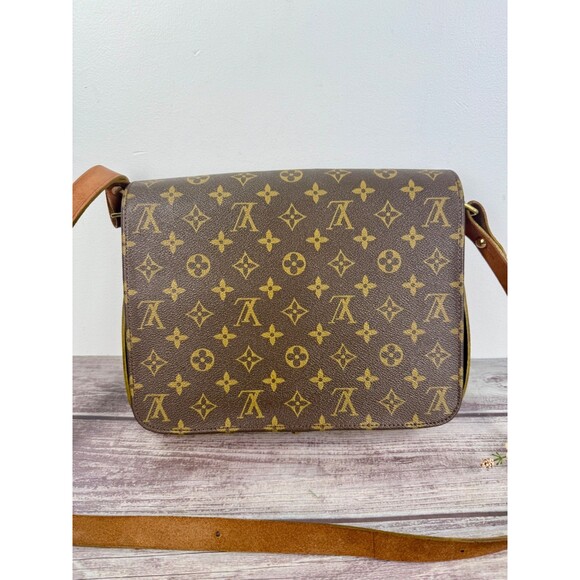 Authentic Louis Vuitton Cartouchiere GM (Large) Monogram Crossbody Bag VINTAGE - Picture 14 of 16